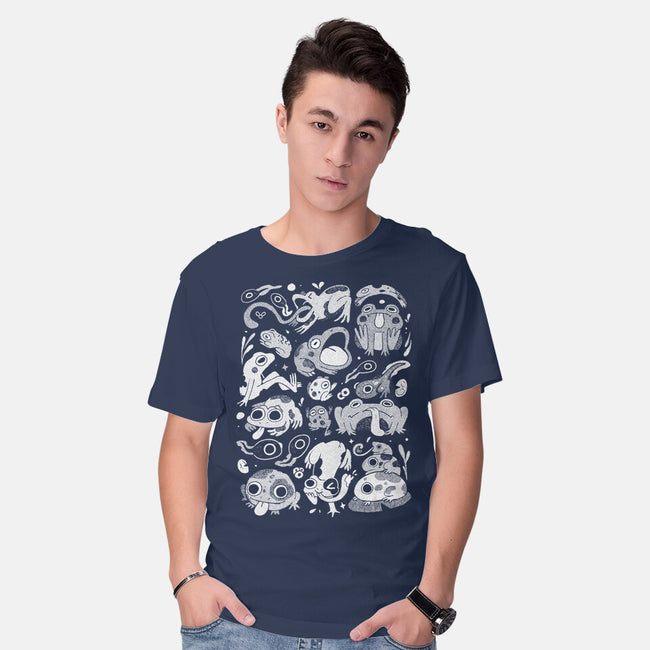Froggy Overload-Mens-Basic-Tee-eduely