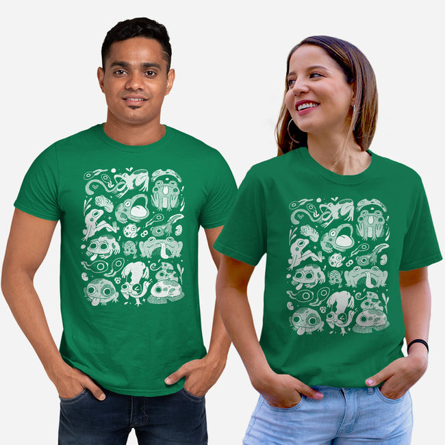Froggy Overload-Unisex-Basic-Tee-eduely