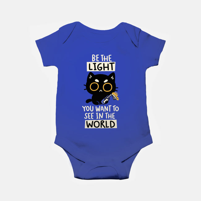 Be The Light-Baby-Basic-Onesie-koalastudio