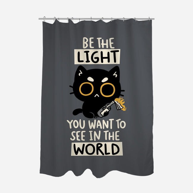 Be The Light-None-Polyester-Shower Curtain-koalastudio