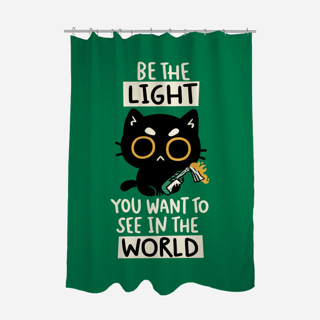 Be The Light-None-Polyester-Shower Curtain-koalastudio