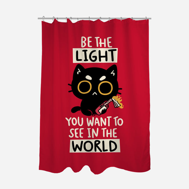 Be The Light-None-Polyester-Shower Curtain-koalastudio