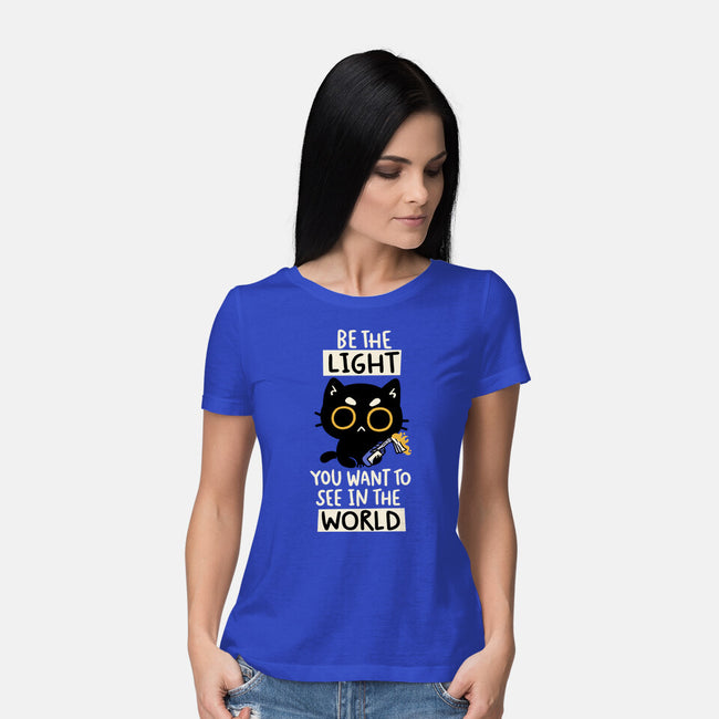 Be The Light-Womens-Basic-Tee-koalastudio