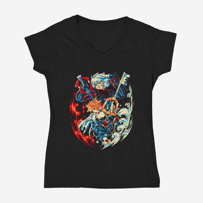 What's In Your Heart-Womens-V-Neck-Tee-Estudio Horta