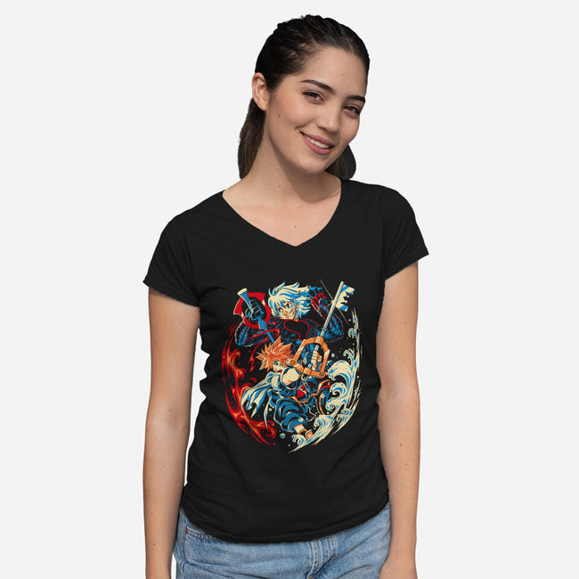 What's In Your Heart-Womens-V-Neck-Tee-Estudio Horta