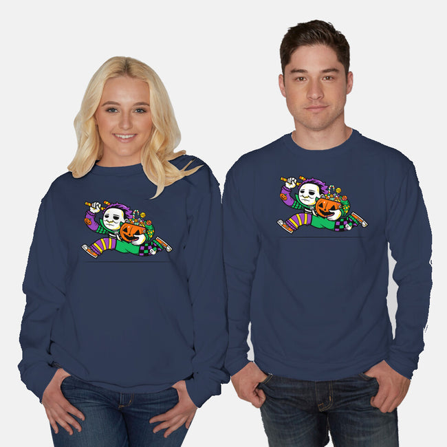Halloween Candy Run-Unisex-Crew Neck-Sweatshirt-krisren28