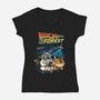 Back To The Forest-Womens-V-Neck-Tee-JamesQJO