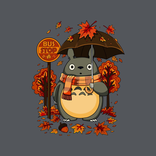Autumn Bus Stop-Mens-Heavyweight-Tee-JamesQJO