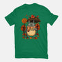Autumn Bus Stop-Mens-Heavyweight-Tee-JamesQJO