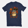 Autumn Bus Stop-Mens-Heavyweight-Tee-JamesQJO