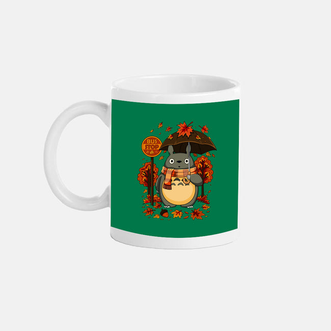 Autumn Bus Stop-None-Mug-Drinkware-JamesQJO