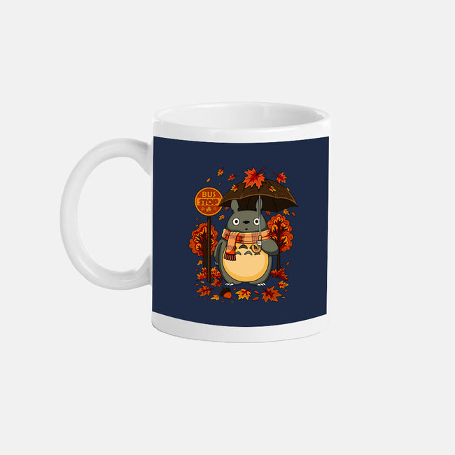 Autumn Bus Stop-None-Mug-Drinkware-JamesQJO