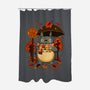 Autumn Bus Stop-None-Polyester-Shower Curtain-JamesQJO