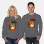 Autumn Bus Stop-Unisex-Crew Neck-Sweatshirt-JamesQJO