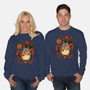 Autumn Bus Stop-Unisex-Crew Neck-Sweatshirt-JamesQJO