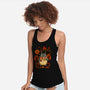Autumn Bus Stop-Womens-Racerback-Tank-JamesQJO