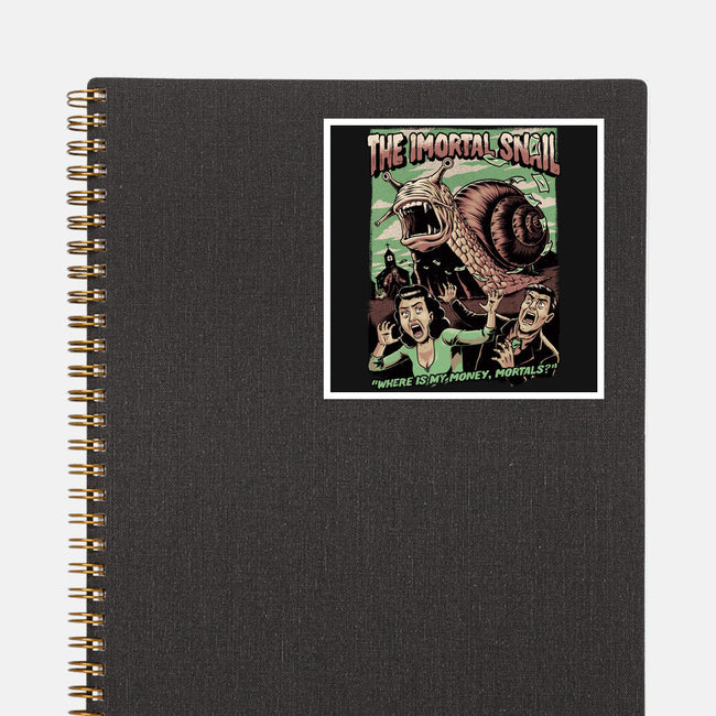 Immortal Snail Horror Movie-None-Glossy-Sticker-Studio Mootant