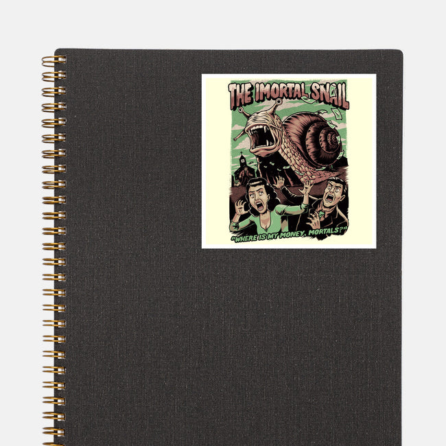 Immortal Snail Horror Movie-None-Glossy-Sticker-Studio Mootant