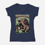 Immortal Snail Horror Movie-Womens-V-Neck-Tee-Studio Mootant