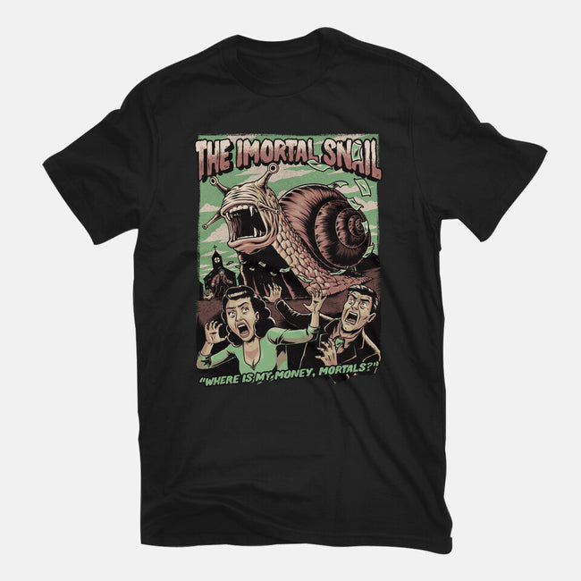 Immortal Snail Horror Movie-Mens-Heavyweight-Tee-Studio Mootant