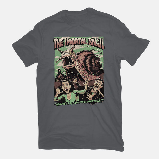 Immortal Snail Horror Movie-Mens-Heavyweight-Tee-Studio Mootant