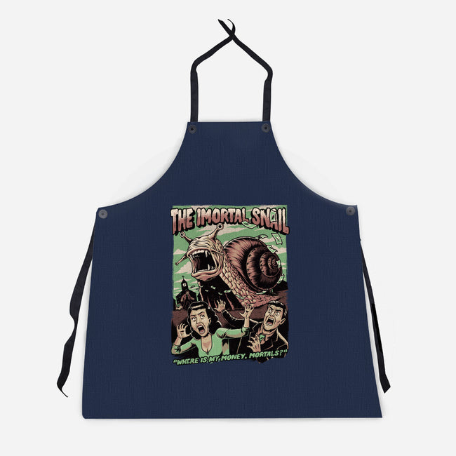 Immortal Snail Horror Movie-Unisex-Kitchen-Apron-Studio Mootant