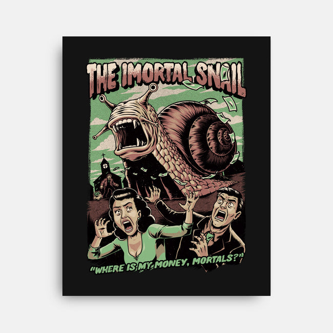 Immortal Snail Horror Movie-None-Stretched-Canvas-Studio Mootant