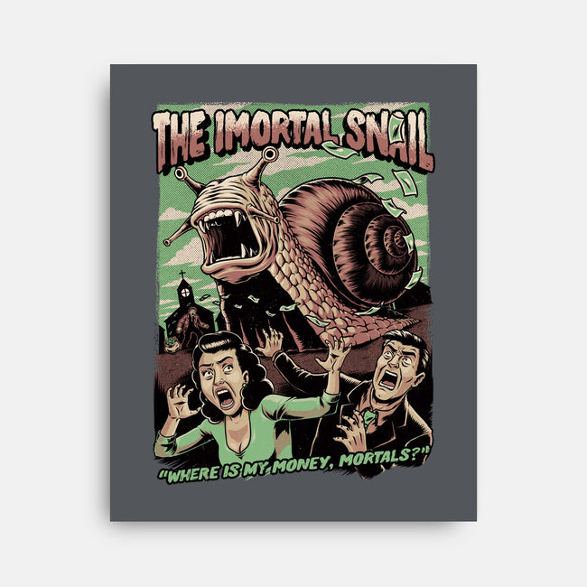 Immortal Snail Horror Movie-None-Stretched-Canvas-Studio Mootant