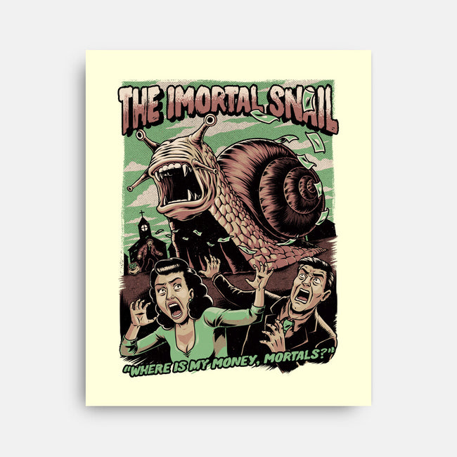 Immortal Snail Horror Movie-None-Stretched-Canvas-Studio Mootant
