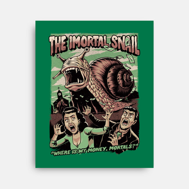 Immortal Snail Horror Movie-None-Stretched-Canvas-Studio Mootant