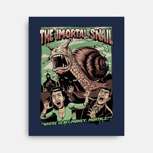 Immortal Snail Horror Movie-None-Stretched-Canvas-Studio Mootant