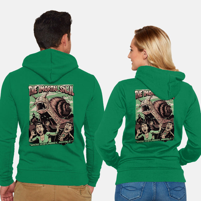 Immortal Snail Horror Movie-Unisex-Zip-Up-Sweatshirt-Studio Mootant