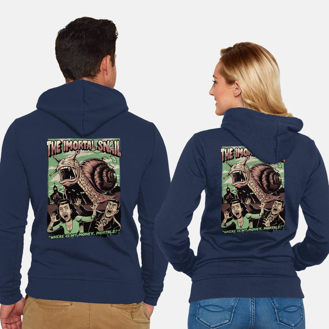 Immortal Snail Horror Movie-Unisex-Zip-Up-Sweatshirt-Studio Mootant