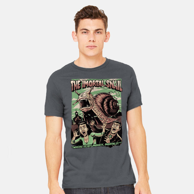 Immortal Snail Horror Movie-Mens-Heavyweight-Tee-Studio Mootant