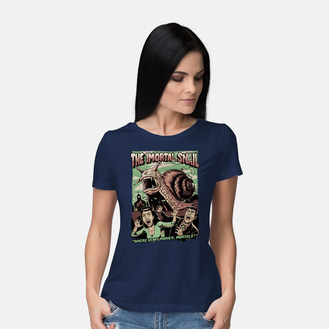 Immortal Snail Horror Movie-Womens-Basic-Tee-Studio Mootant