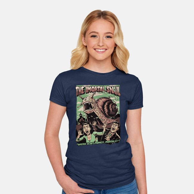 Immortal Snail Horror Movie-Womens-Fitted-Tee-Studio Mootant