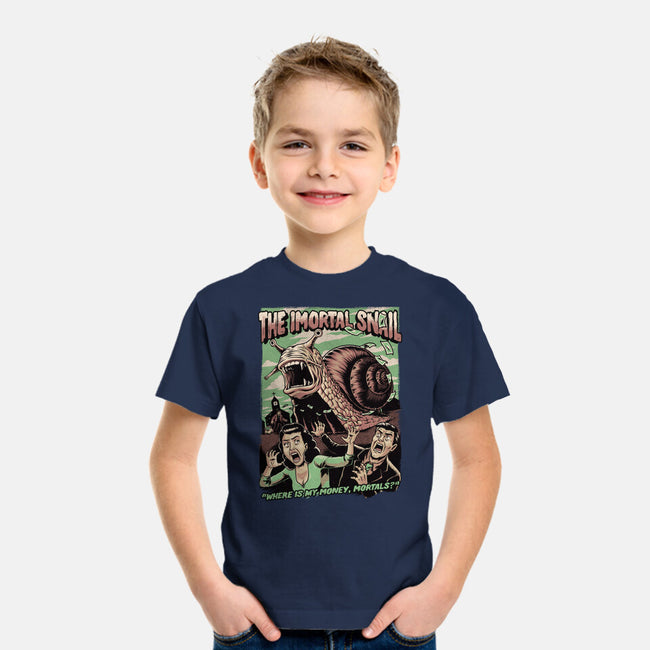 Immortal Snail Horror Movie-Youth-Basic-Tee-Studio Mootant