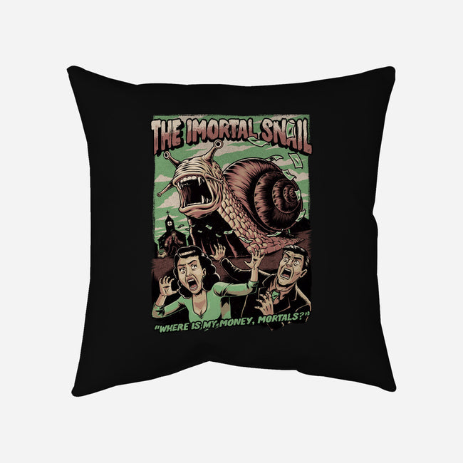 Immortal Snail Horror Movie-None-Removable Cover w Insert-Throw Pillow-Studio Mootant