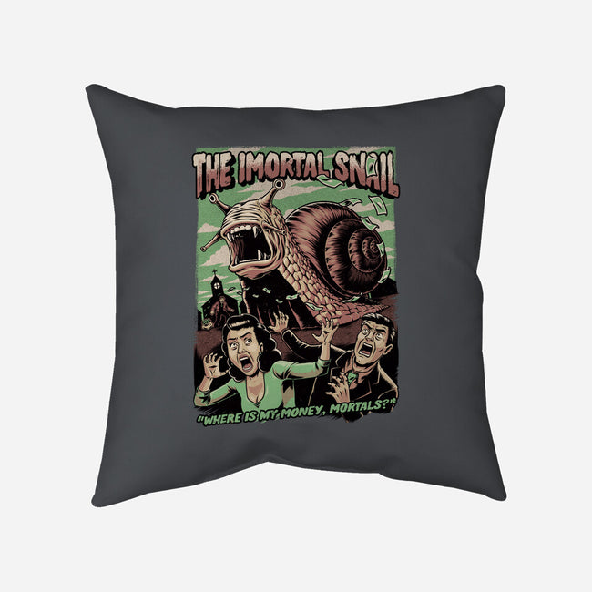 Immortal Snail Horror Movie-None-Removable Cover w Insert-Throw Pillow-Studio Mootant