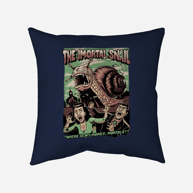 Immortal Snail Horror Movie-None-Removable Cover w Insert-Throw Pillow-Studio Mootant