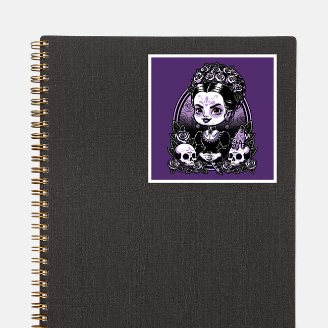 Gothic Muerte Girl-None-Glossy-Sticker-Studio Mootant