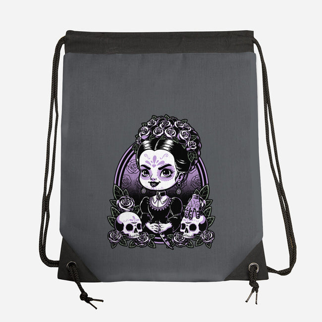 Gothic Muerte Girl-None-Drawstring-Bag-Studio Mootant