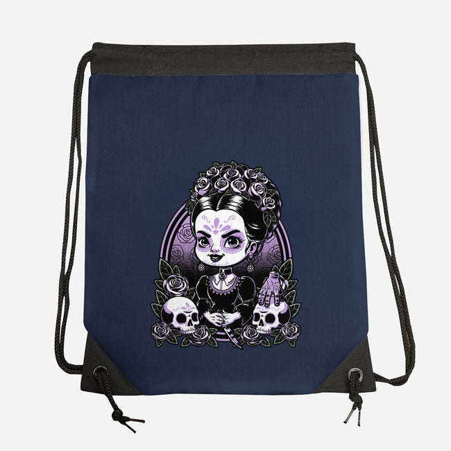 Gothic Muerte Girl-None-Drawstring-Bag-Studio Mootant