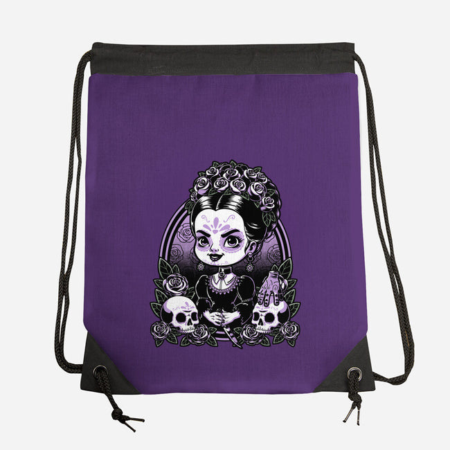 Gothic Muerte Girl-None-Drawstring-Bag-Studio Mootant