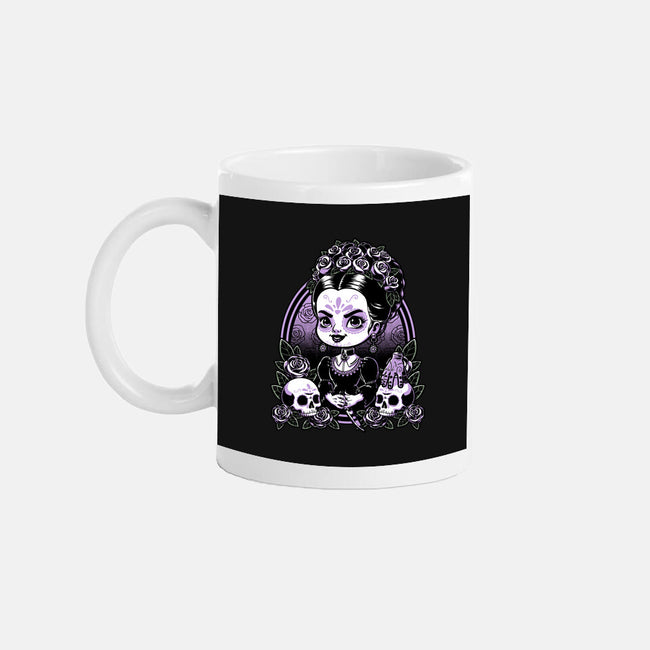Gothic Muerte Girl-None-Mug-Drinkware-Studio Mootant