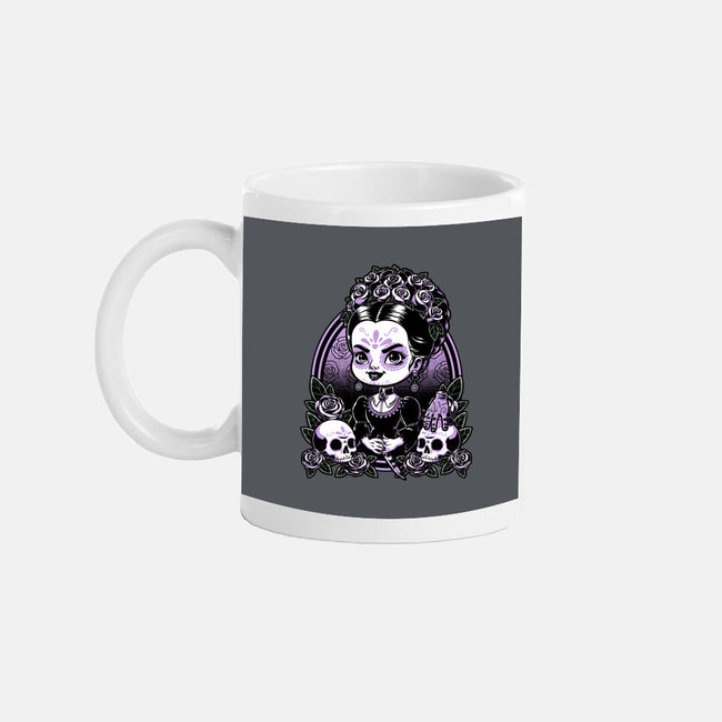 Gothic Muerte Girl-None-Mug-Drinkware-Studio Mootant