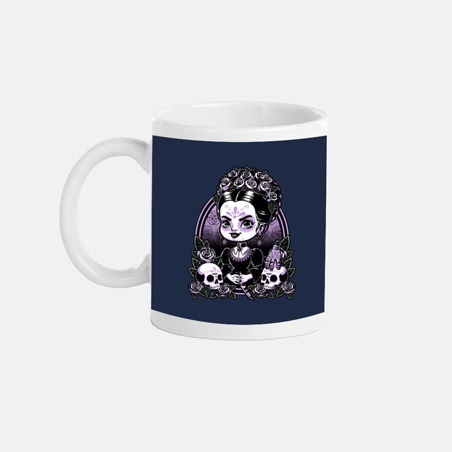 Gothic Muerte Girl-None-Mug-Drinkware-Studio Mootant