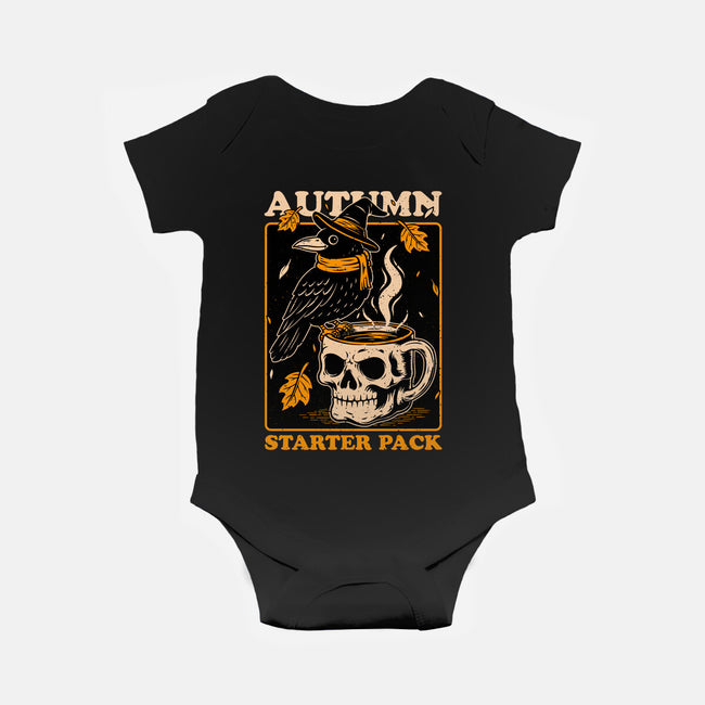 Crow Autumn Coffee-Baby-Basic-Onesie-Studio Mootant