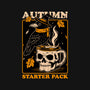 Crow Autumn Coffee-Womens-Fitted-Tee-Studio Mootant