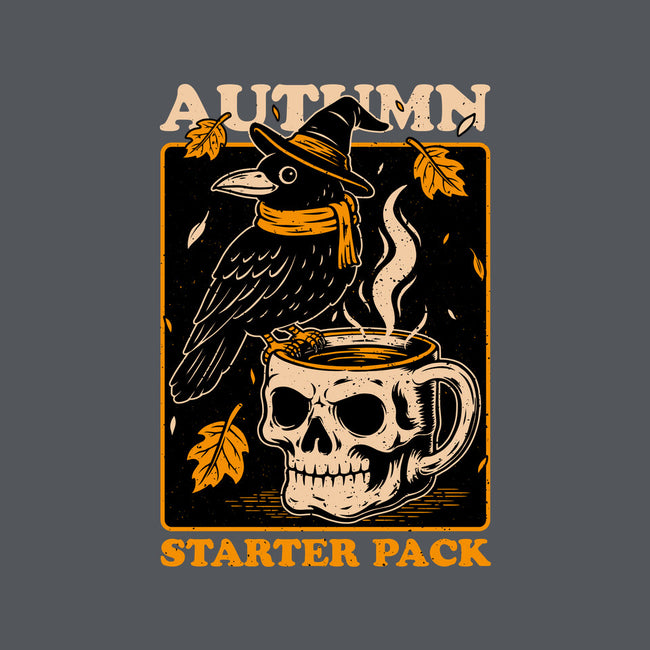 Crow Autumn Coffee-Womens-Fitted-Tee-Studio Mootant